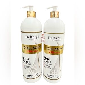 Delfanti Milano Collagen 24K Gold Pure Hyaluronic Acid Body Wash 33.8 oz